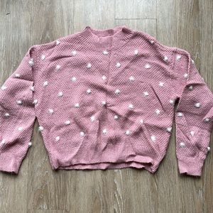 Pink kittenish sweater